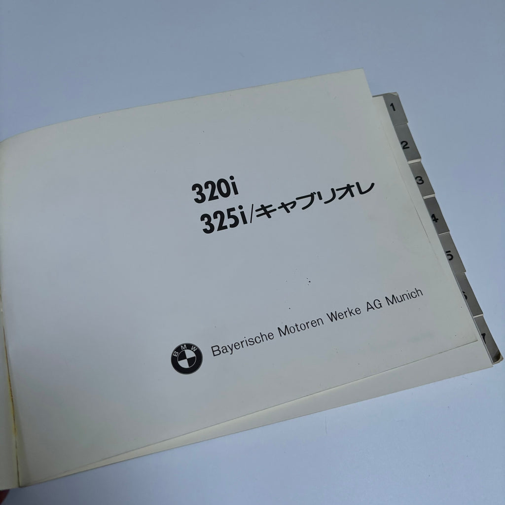 BMW E30 Owners Manual