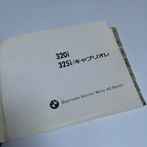 BMW E30 Owners Manual