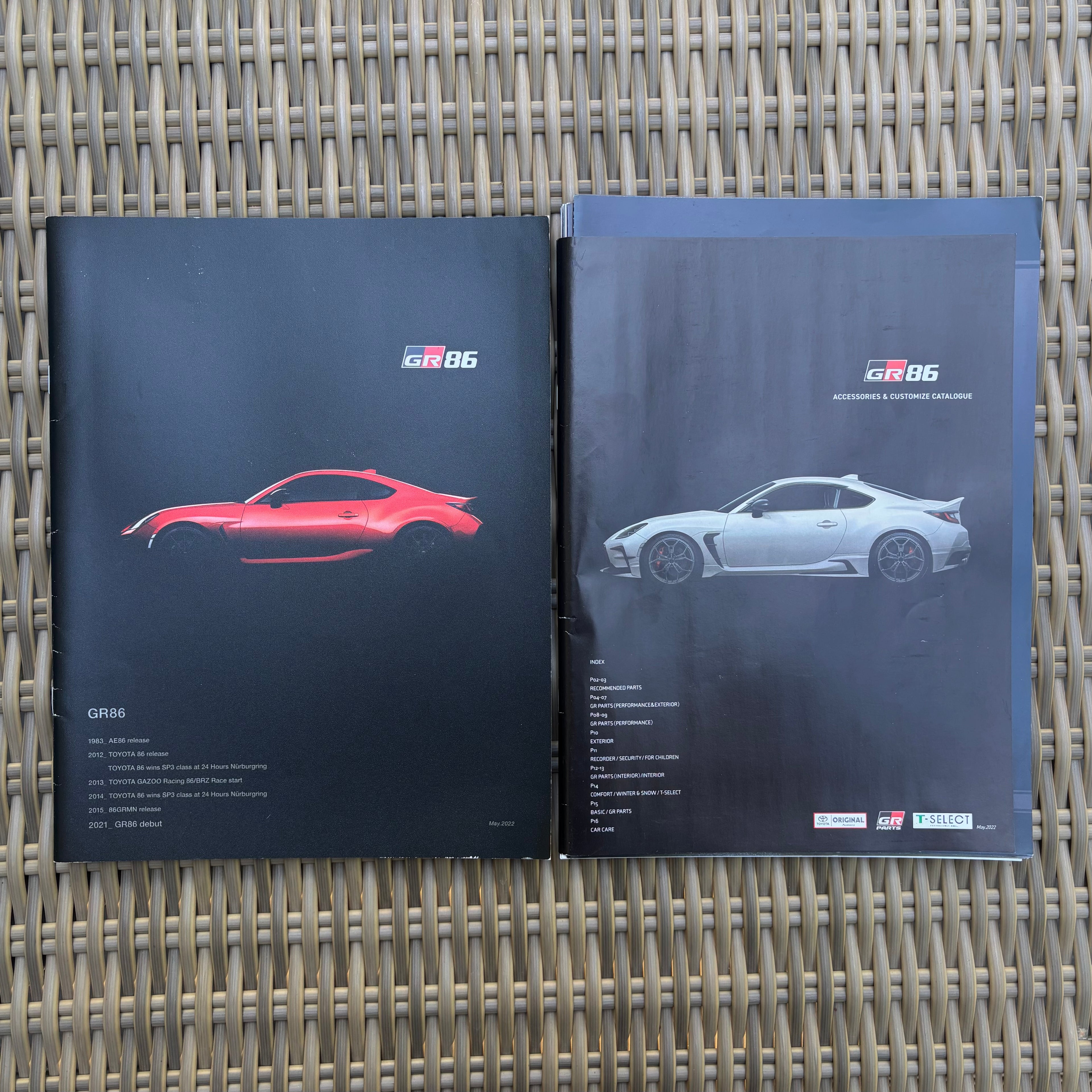 Toyota GR86 Brochure & 9 Parts Catalogues