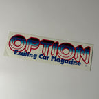 Option Exciting Car Magazine Sticker