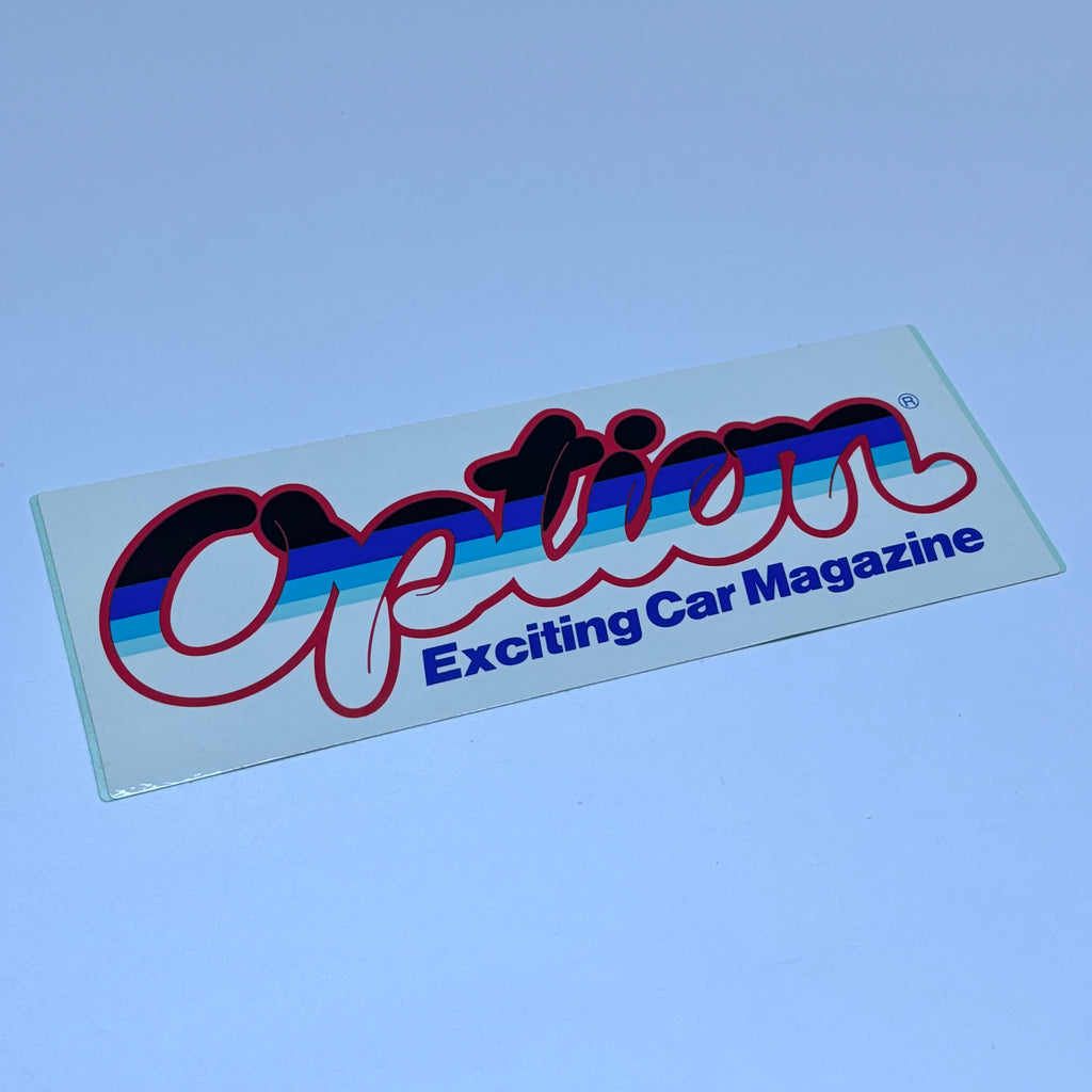 Option Exciting Car Magazine Sticker