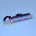 Option Exciting Car Magazine Sticker