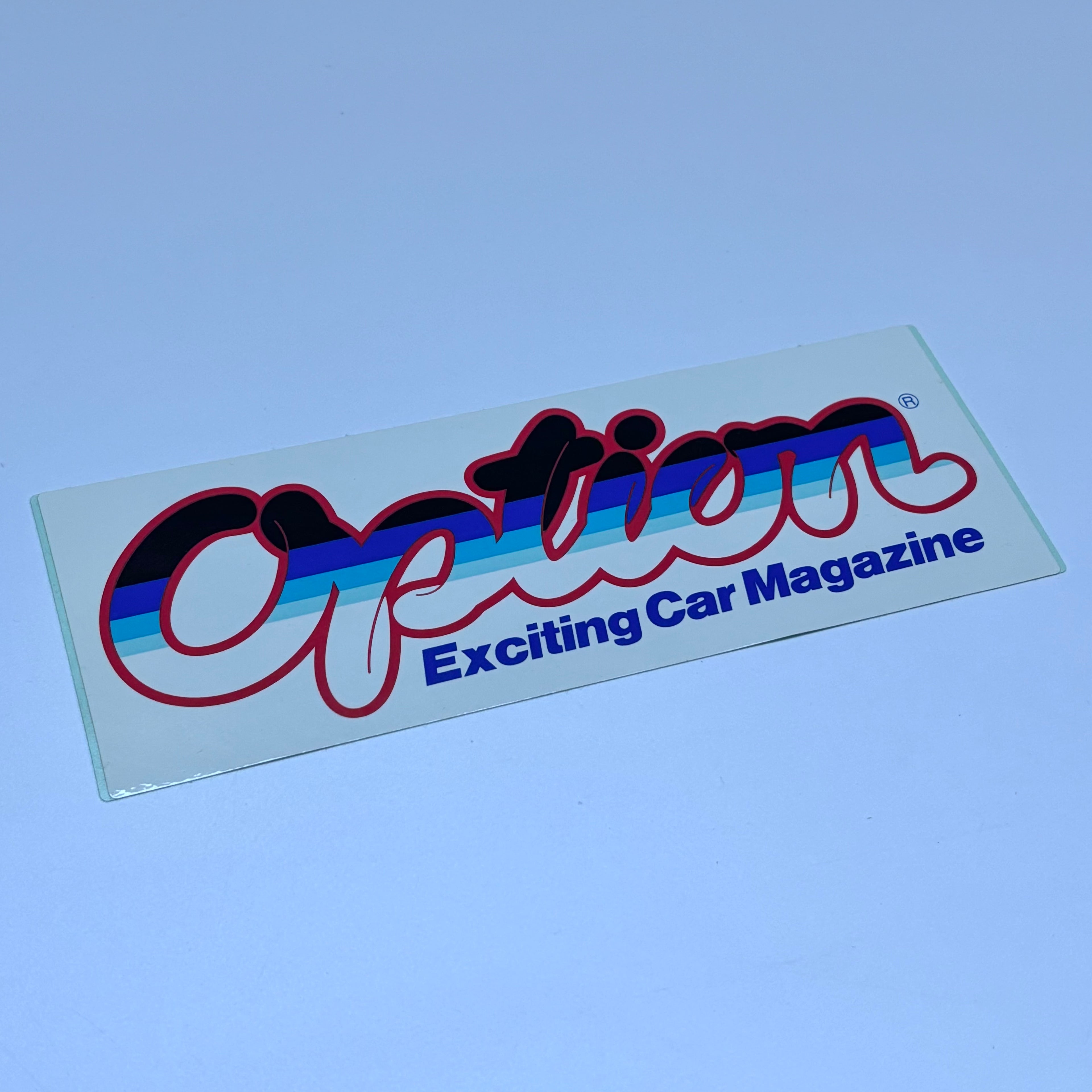 Option Exciting Car Magazine Sticker
