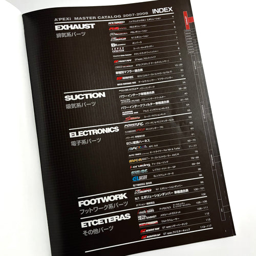 2007 APEX'i Parts Catalogue