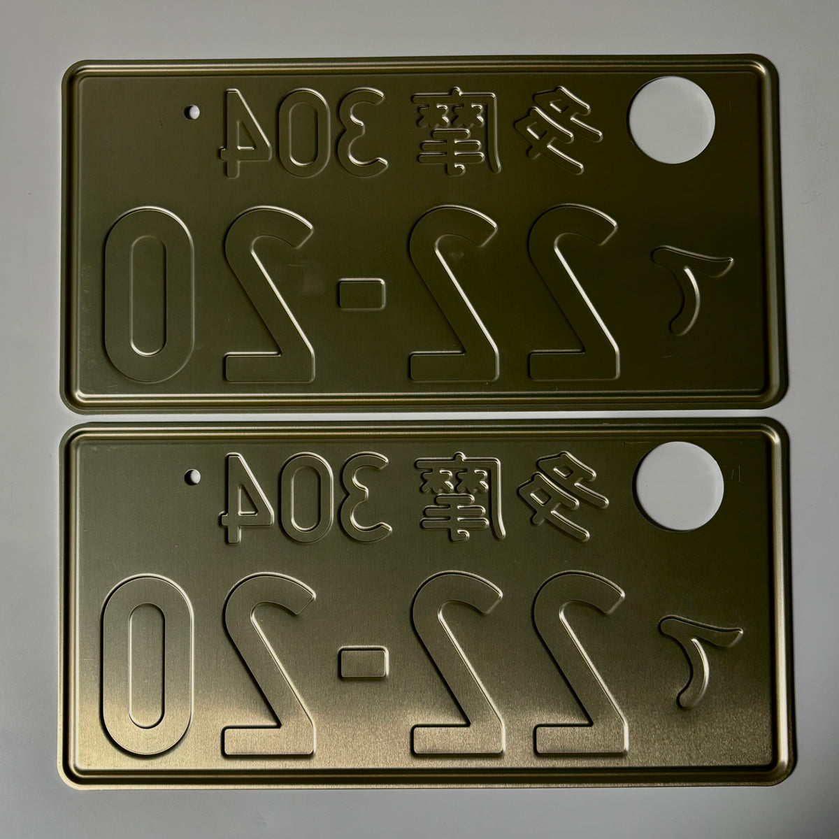 Tokyo Tama 22-20 License Plates