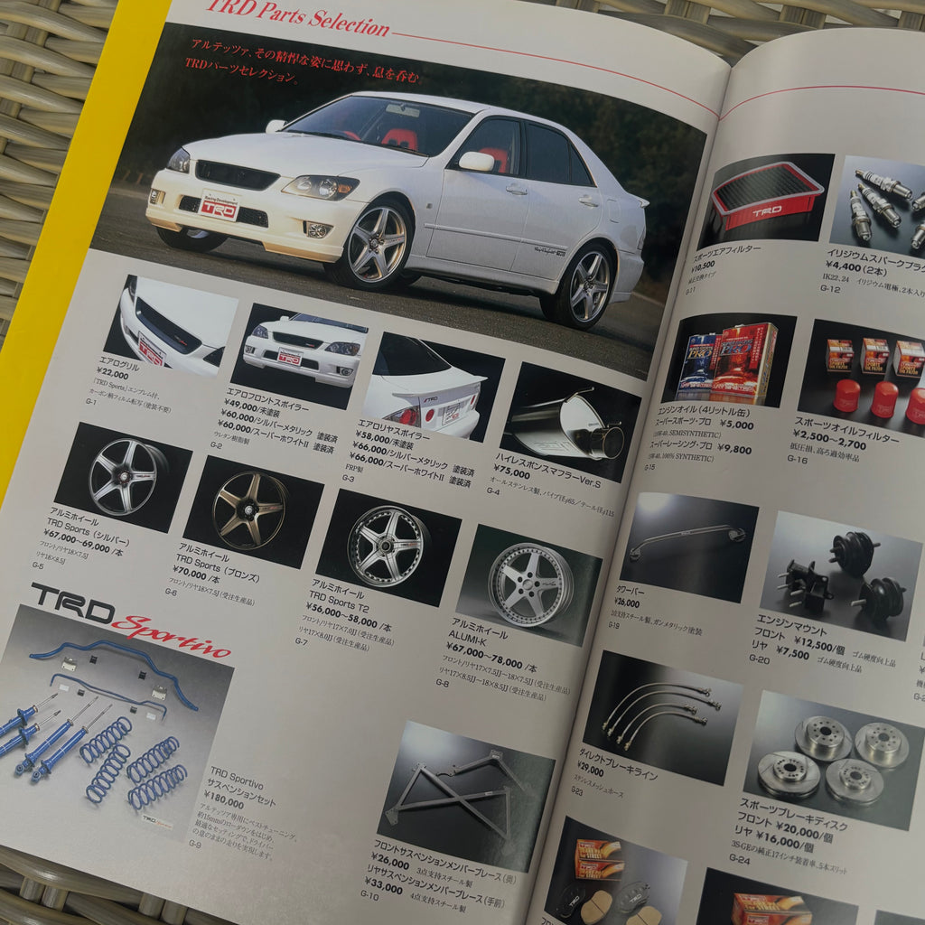 Toyota Altezza Netz Parts Selection Catalog
