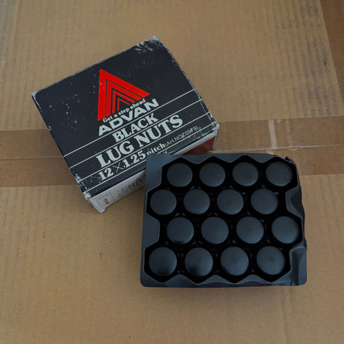 Advan Black Lug Nuts 12x1.25 16pcs.