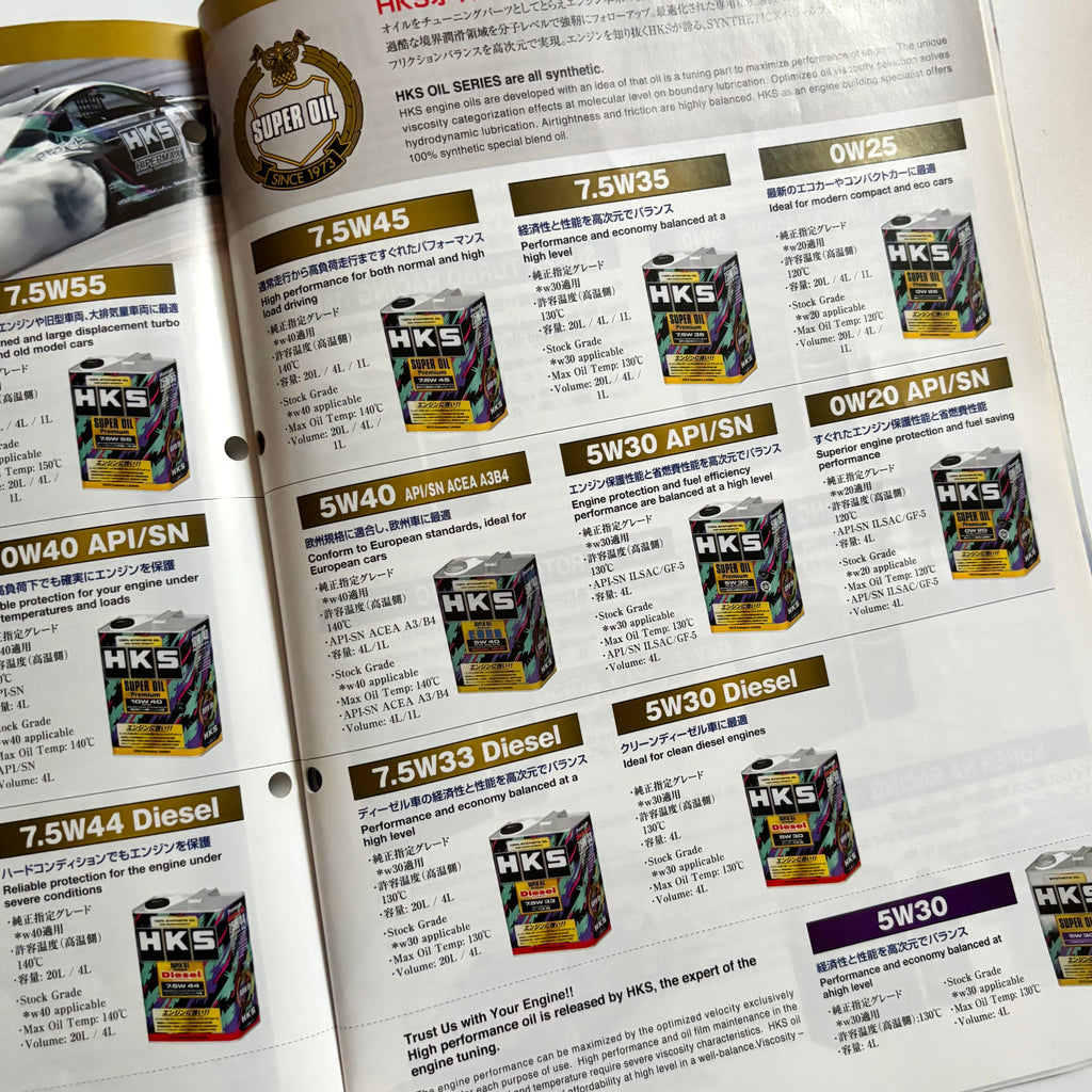 2018/2019 HKS Parts Catalogue