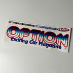 Option Exciting Car Magazine 20th Anniversary Sticker