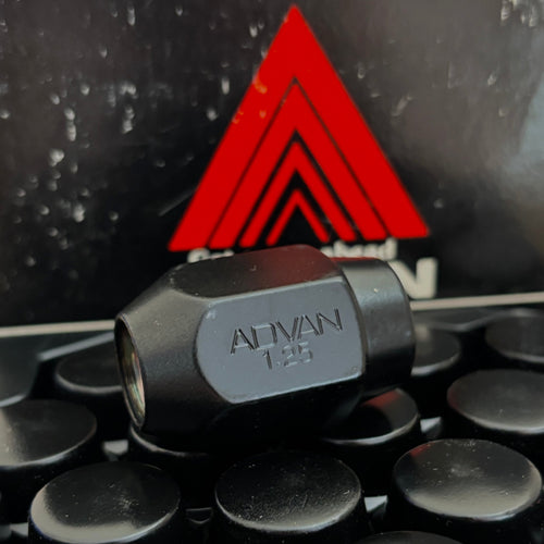 Advan Black Lug Nuts 12x1.25 16pcs.