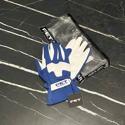 FET Racing Gloves Blue/White XL