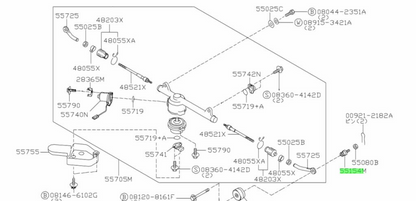 Nissan R34 / Z32 ball joint assy. 55154-30P01