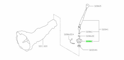 Nissan boot rubber C/L 32862-V5002